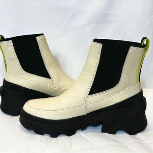 Sorel Women's Brex Chelsea Boot- Waterproof - Cream/ White